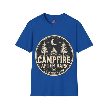 Campfire After Dark Tee — Vintage Wilderness Camping T-Shirt