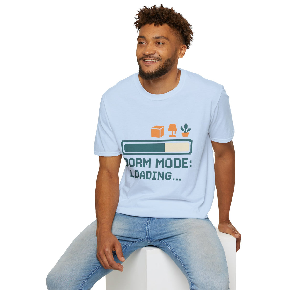 Dorm Mode Loading T‑Shirt — Funny Moving/College Moving Tee - Trending Now - August 2026