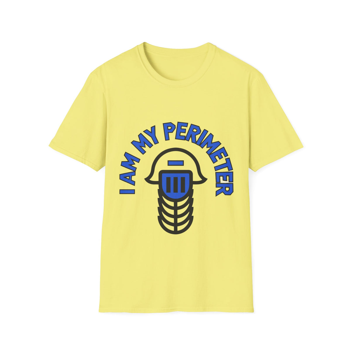 I Am My Perimeter Blue Jail Bars T-Shirt - Minimalist Graphic Quote Tee - Trending Now - September 2026