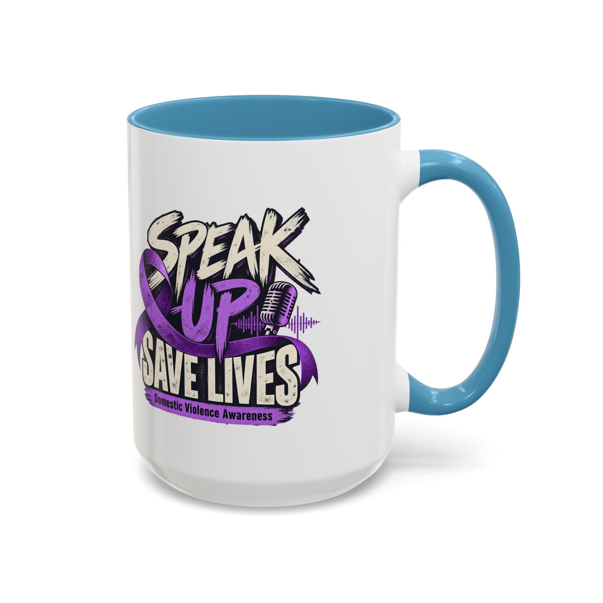 Speak Up Save Lives Domestic Violence Awareness Coffee Mug