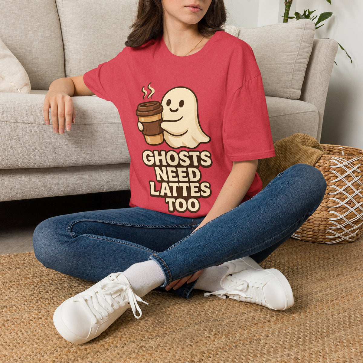 Ghosts Need Lattes Too T-Shirt - Trending Now - August 2026