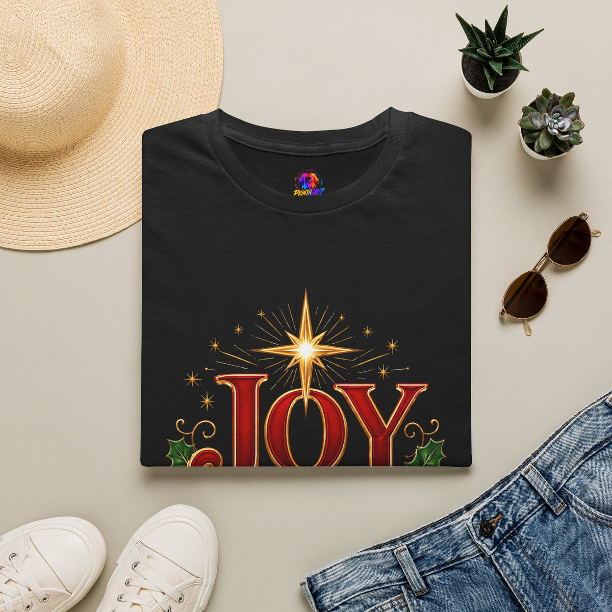 Joy to the World T-Shirt — Festive Christmas Holiday Tee