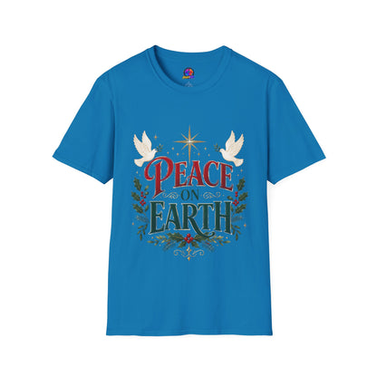 Peace on Earth T-Shirt — Holiday Dove & Star Christmas Tee