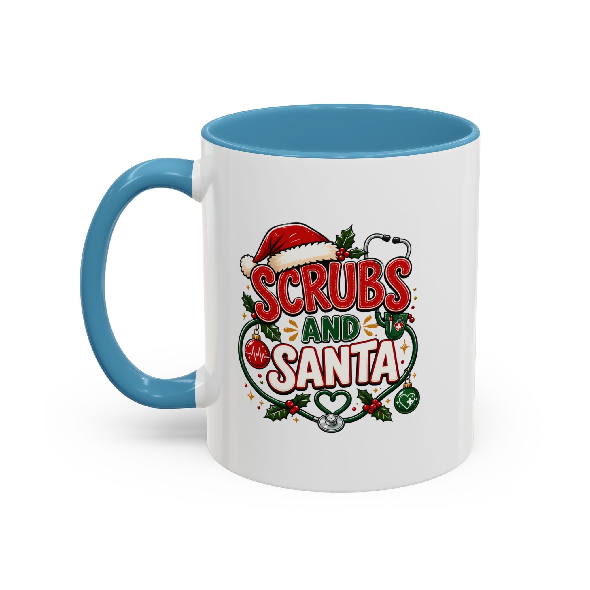 Scrubs and Santa Christmas Coffee Mug