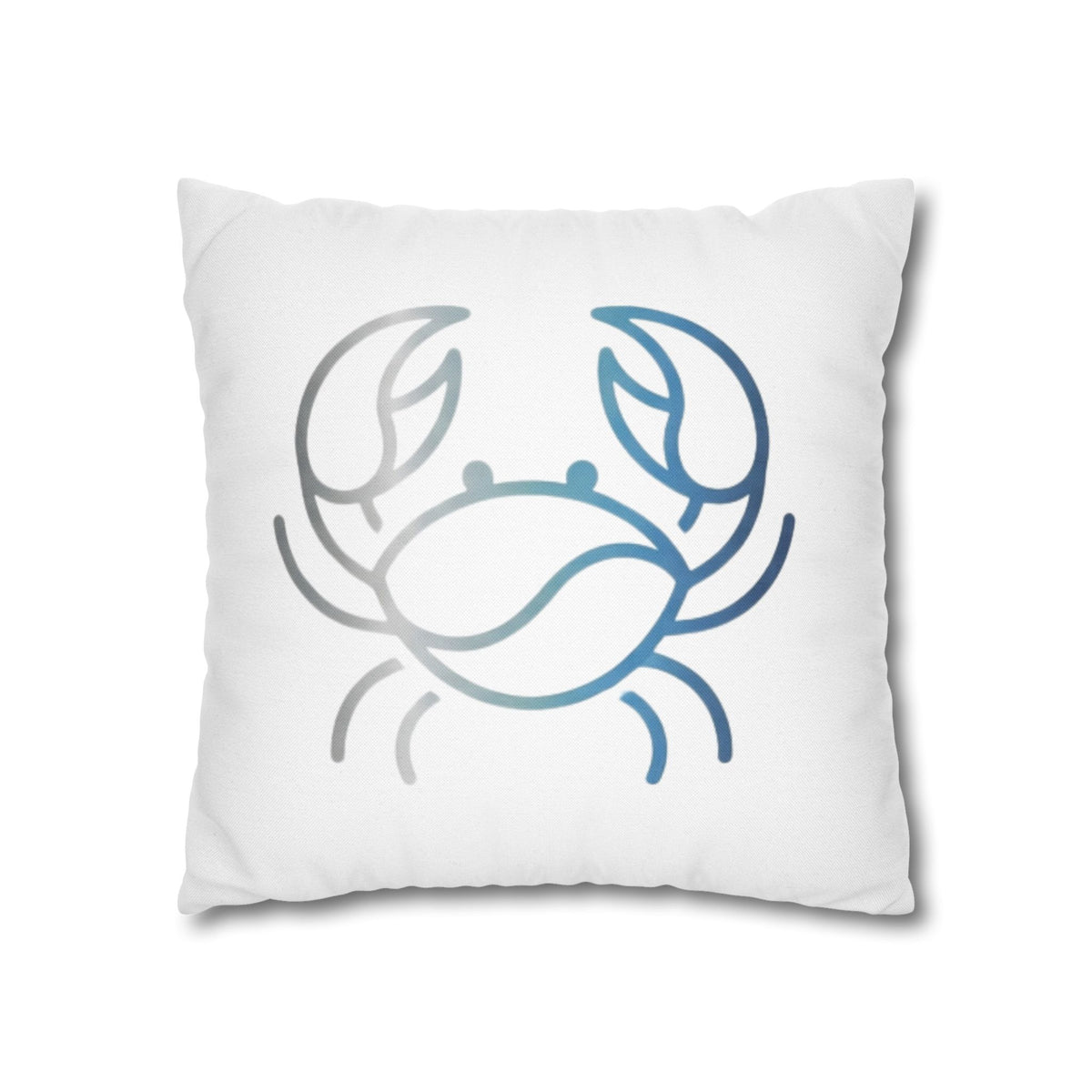 Cancer Zodiac Crab Coastal Throw Pillowcase — Nautical Beach Decor