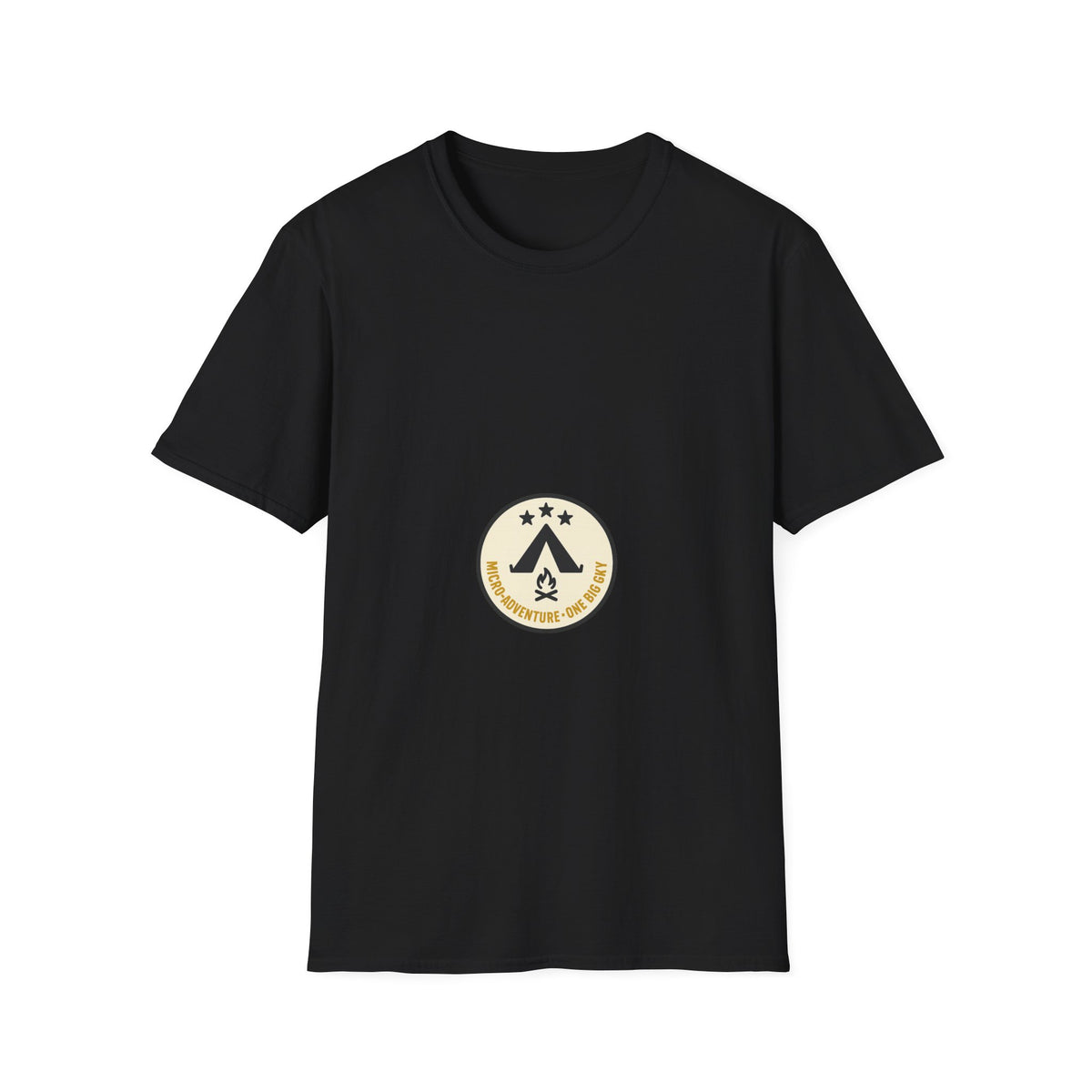 "Micro-Adventure" Retro Camp Tent Emblem Graphic Tee - Outdoor Camping Nature White T-Shirt - Trending Now - September 2026