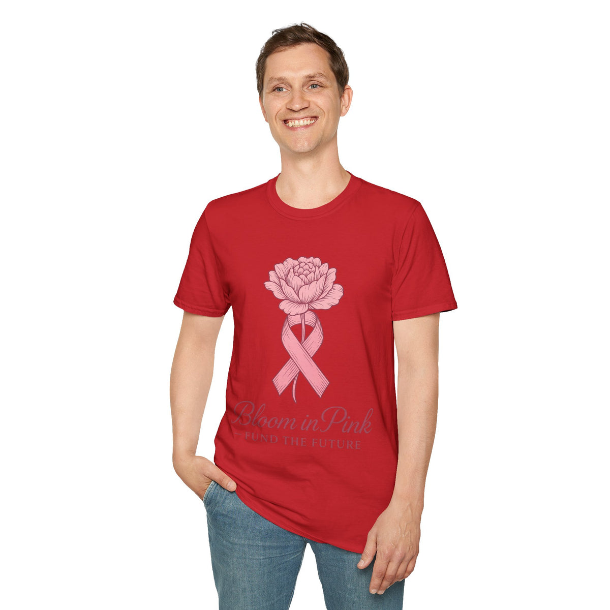 Bloom In Pink Ribbon Rose Graphic Tee, Elegant Breast Cancer Awareness T-Shirt - Trending Now - September 2026