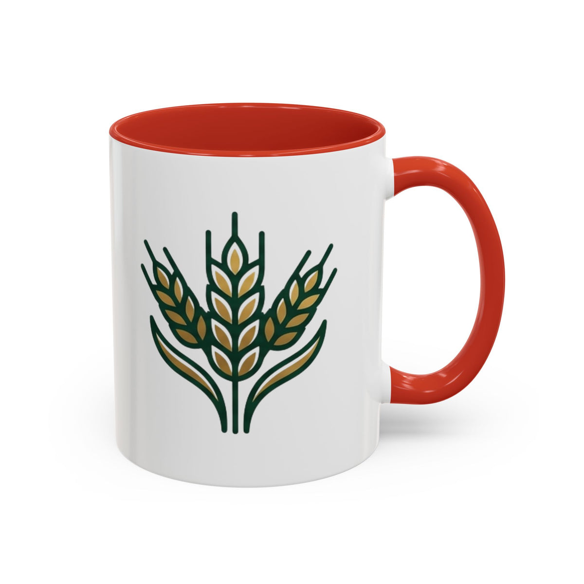 Virgo Zodiac Wheat Ear Accent Coffee Mug – Rustic Farmhouse Tea Cup
