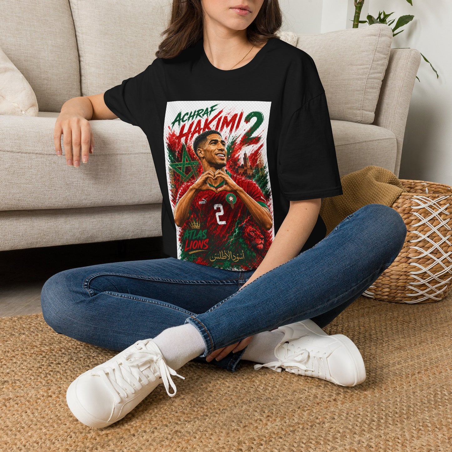 Achraf Hakimi #2 Soccer T-Shirt — Morocco Football Fan Tee