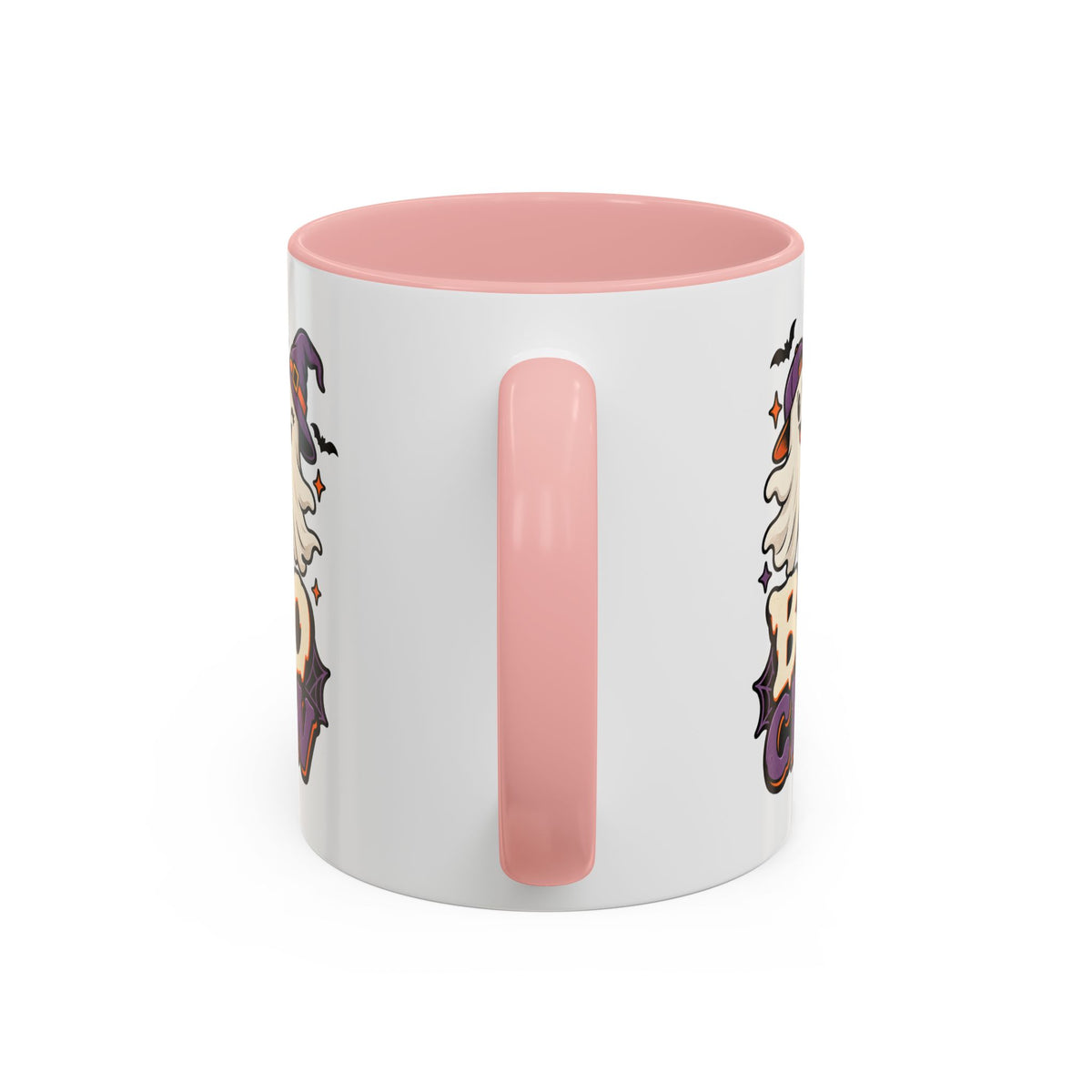 Boo Crew Halloween Accent Coffee Mug — Cute Ghosts & Jack-O'-Lantern Design (11/15 oz)