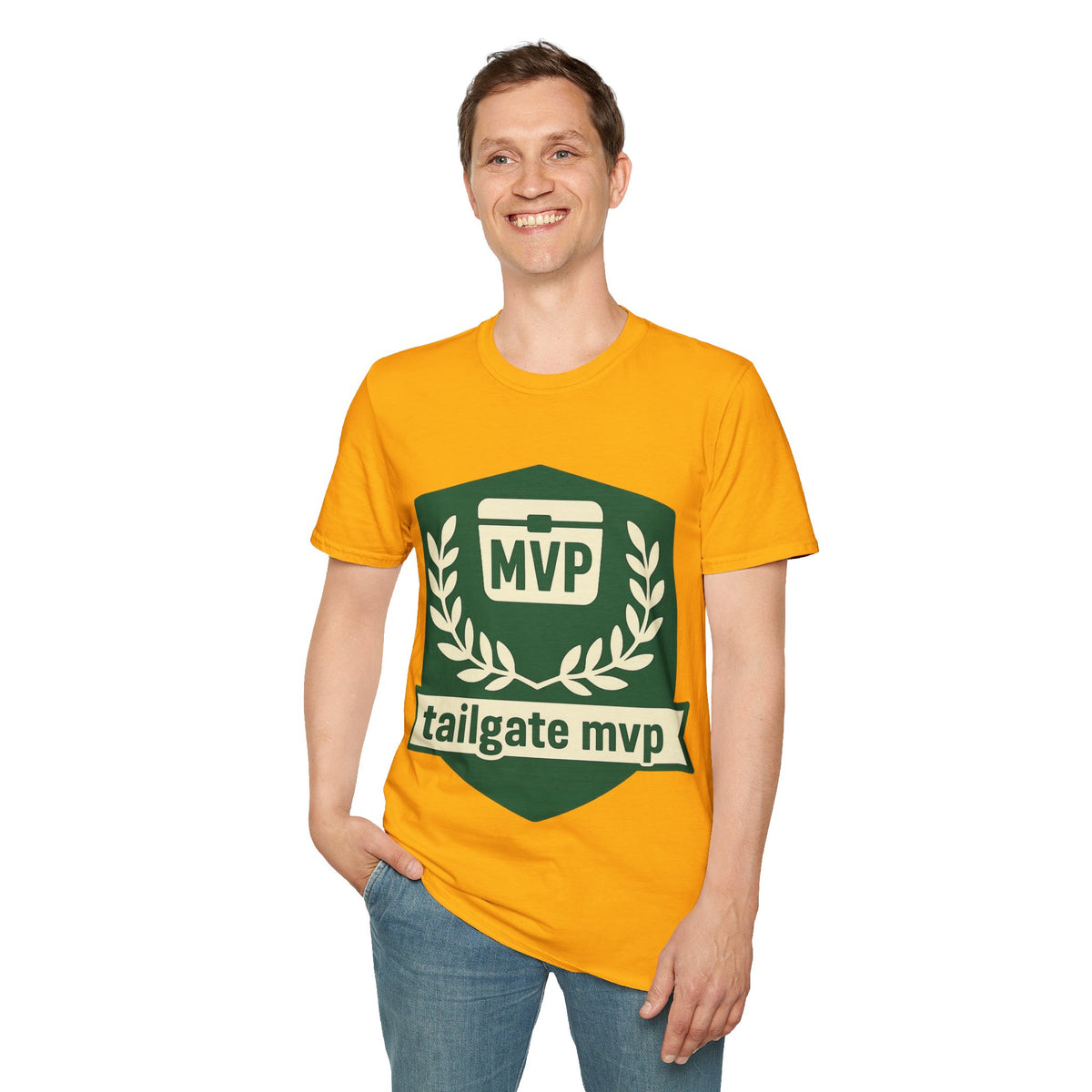 MVP Tailgate T-Shirt — Vintage Green MVP Badge Tee - Trending Now - August 2026