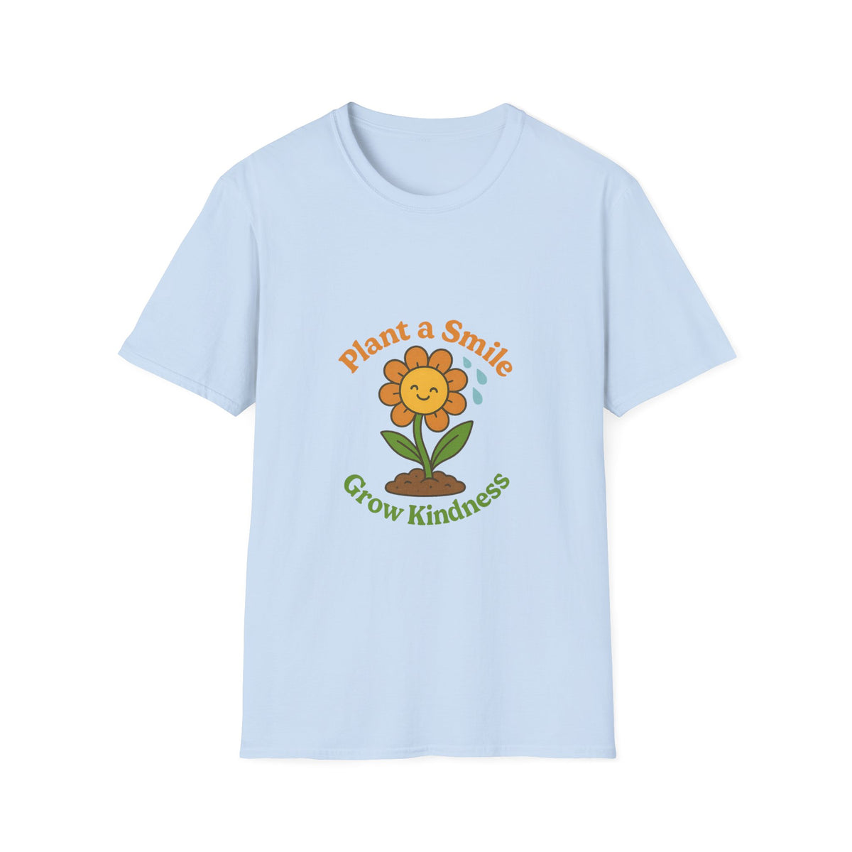 Plant A Smile Grow Kindness Retro Tee - Cute Groovy Flower Graphic T-Shirt - Trending Now - October 2026