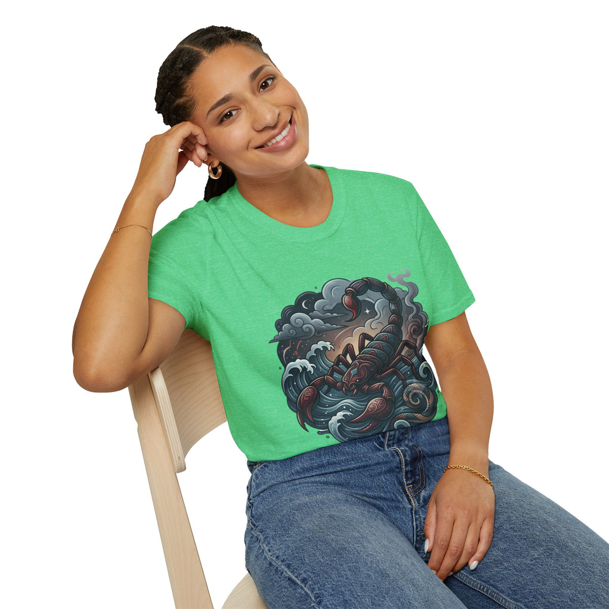 Scorpion Wave T-Shirt — Nautical Tattoo-Inspired Sea Scorpion Design