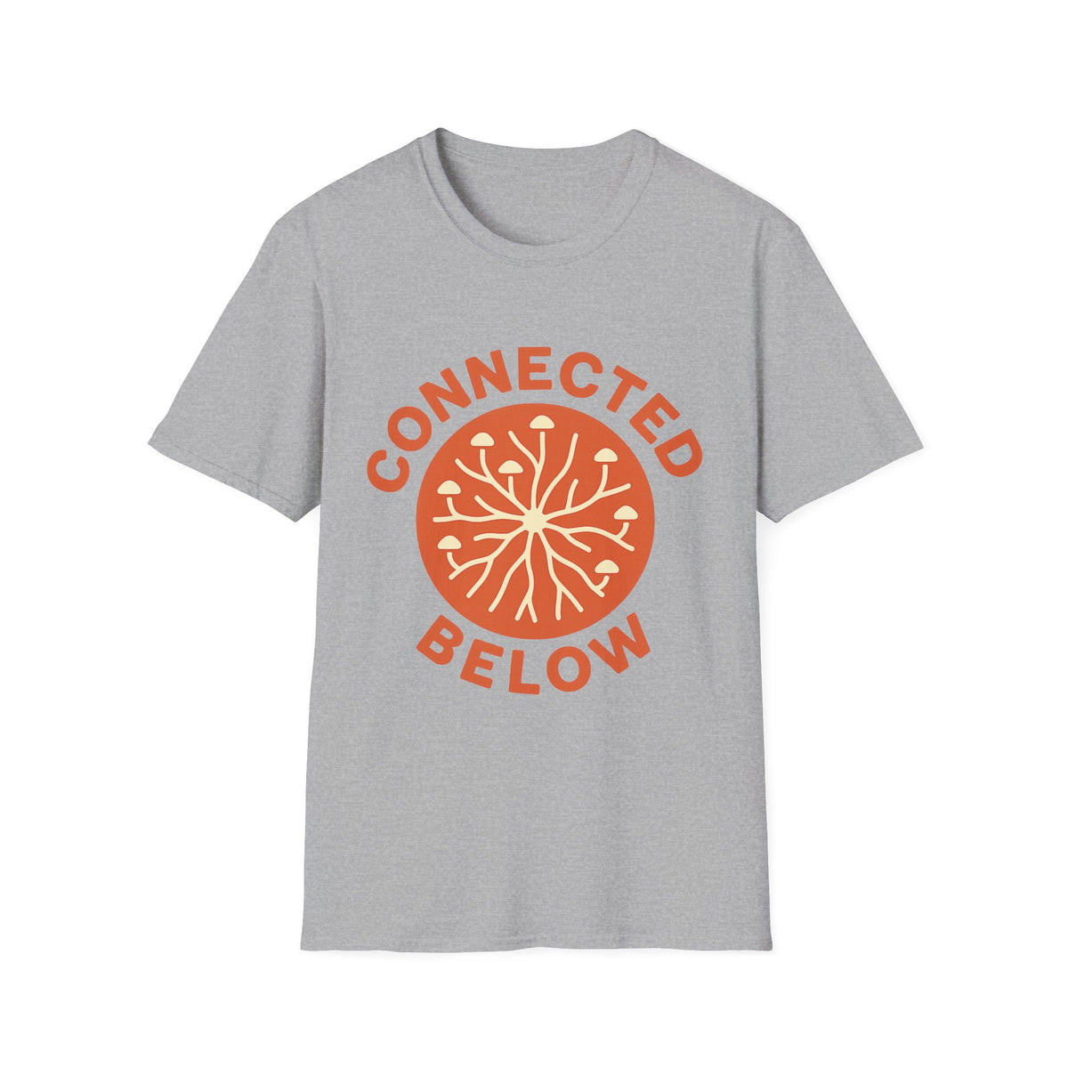 Connected Below Basketball Tee — Minimal Orange Logo T-Shirt - Trending Now - September 2026