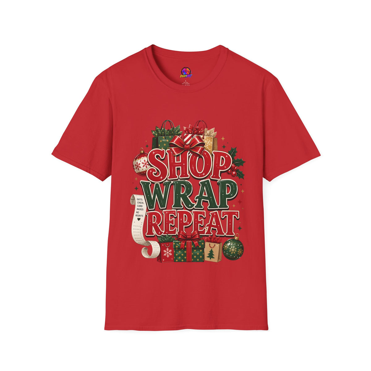 Christmas 'Shop Wrap Repeat' T-Shirt
