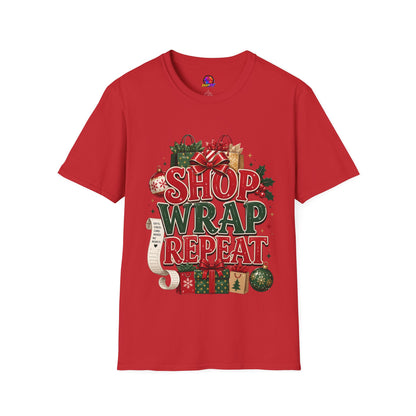 Christmas 'Shop Wrap Repeat' T-Shirt
