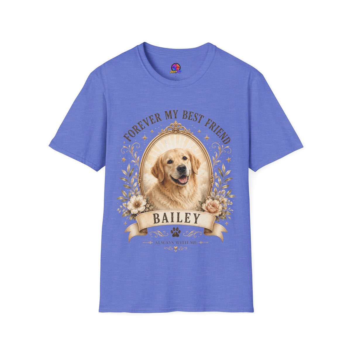 Dog Memorial T-Shirt — "Forever My Best Friend" Personalized Pet Tribute