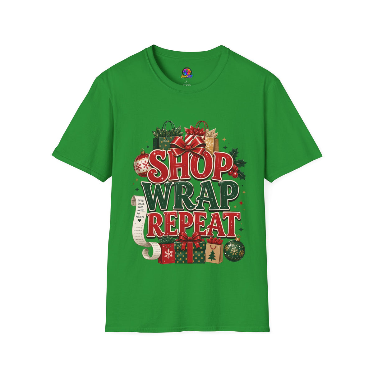 Christmas 'Shop Wrap Repeat' T-Shirt