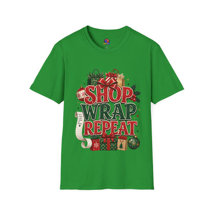 Christmas 'Shop Wrap Repeat' T-Shirt