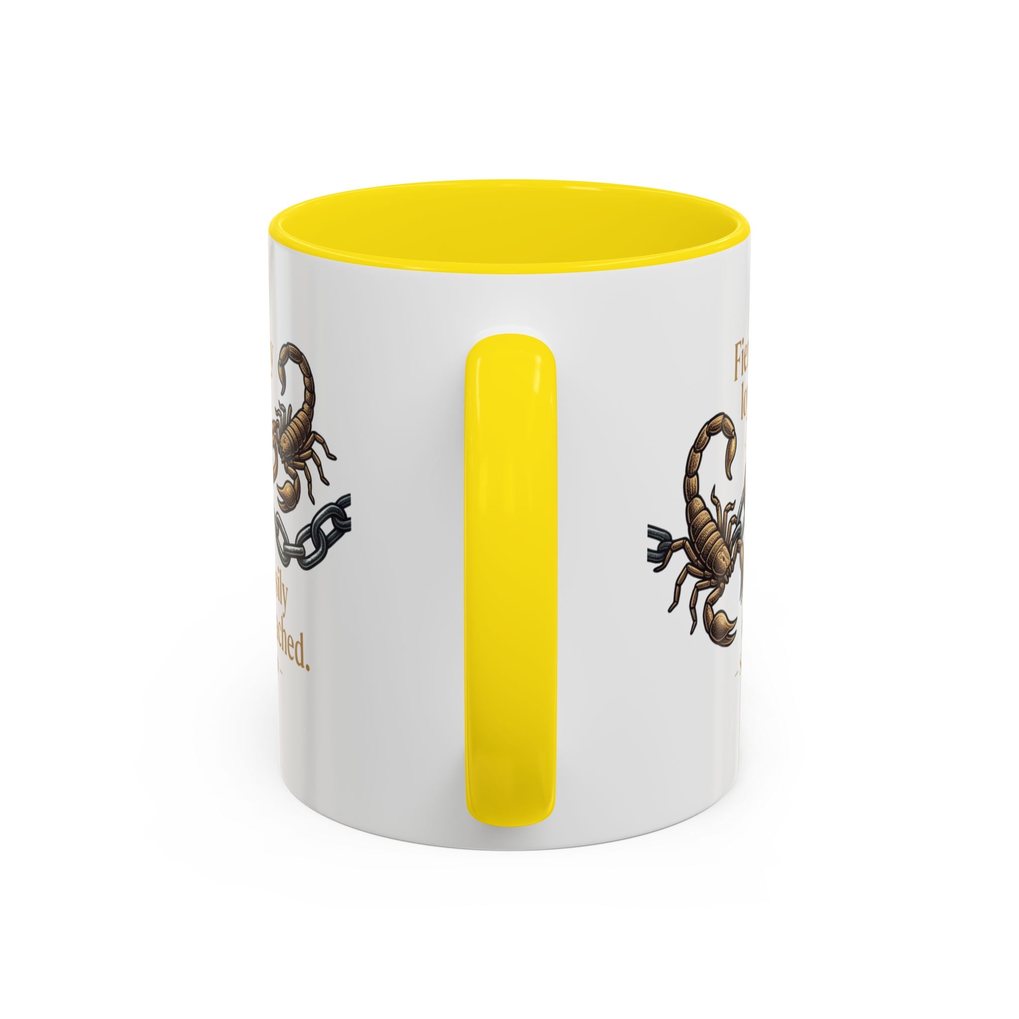 Scorpii Coffee Mug — "Fiercely Loyal, Easily Detached" Accent Mug