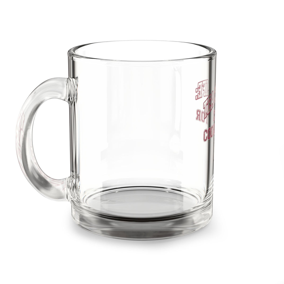 Funny Glass Mug  — "Teacher Life: Chaos Coordinator" Clear 10oz Teacher Gift