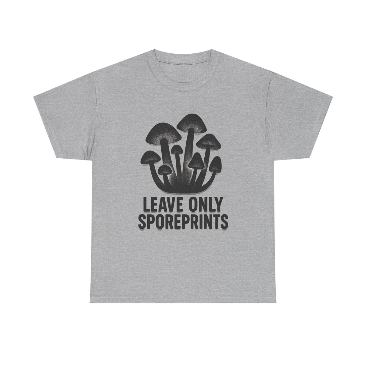 Mushroom Tee — "Leave Only Sporeprints" Eco Nature Graphic Shirt - Trending Now - August 2026