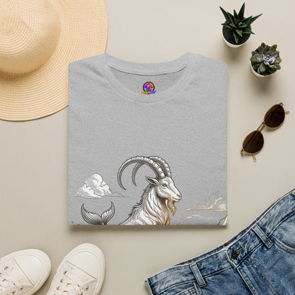 Capricorn Goat-Mermaid T-Shirt — Mythical Sea Goat Zodiac Tee