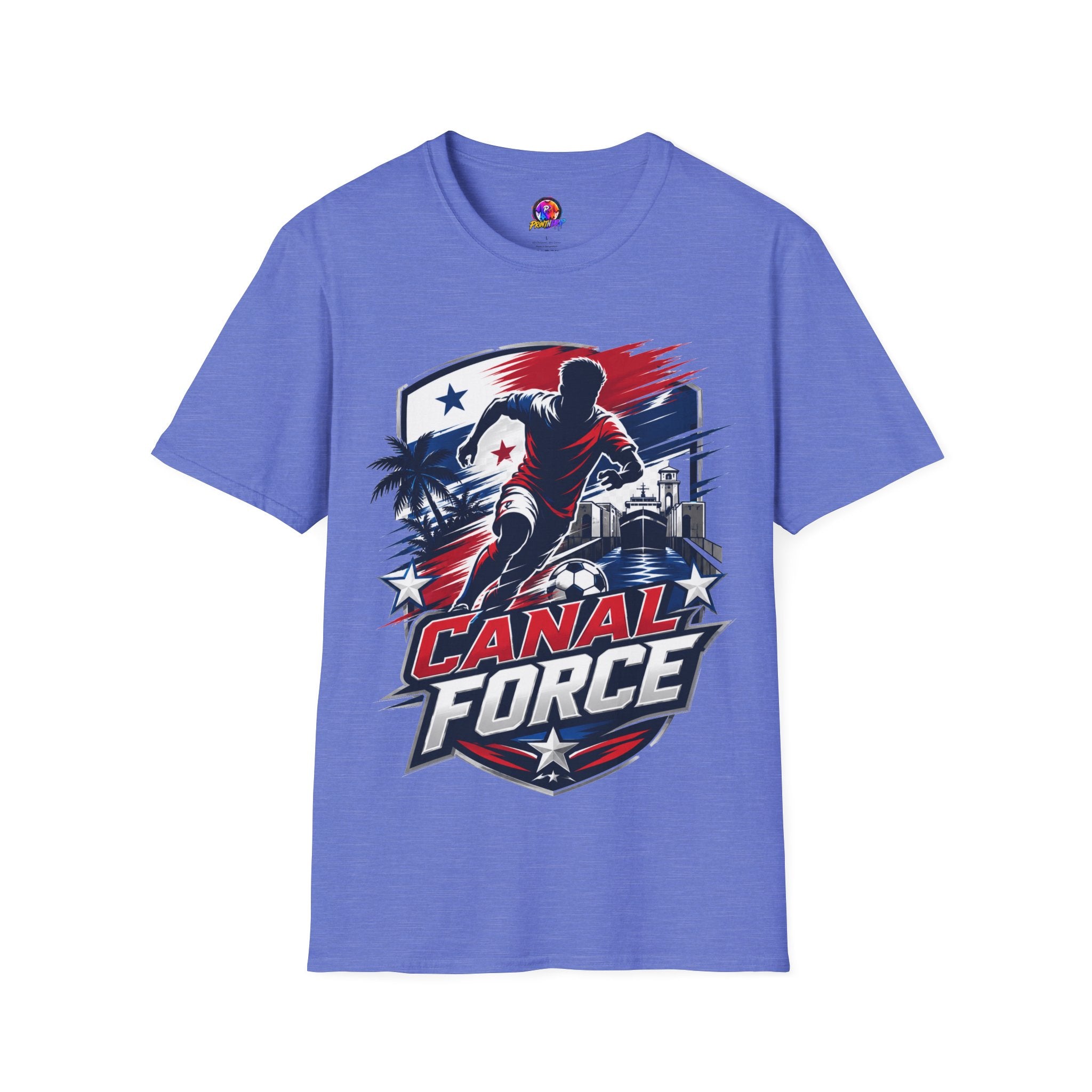 Canal Force Soccer T-Shirt - Patriotic Player Graphic Tee - Panama Shirt