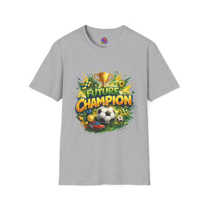 Kids Future Champion Soccer T-Shirt — Kids’ Sports Trophy Graphic Tee
