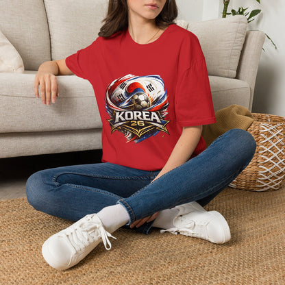 Korea Soccer T‑Shirt — Korea Football Crest Tee