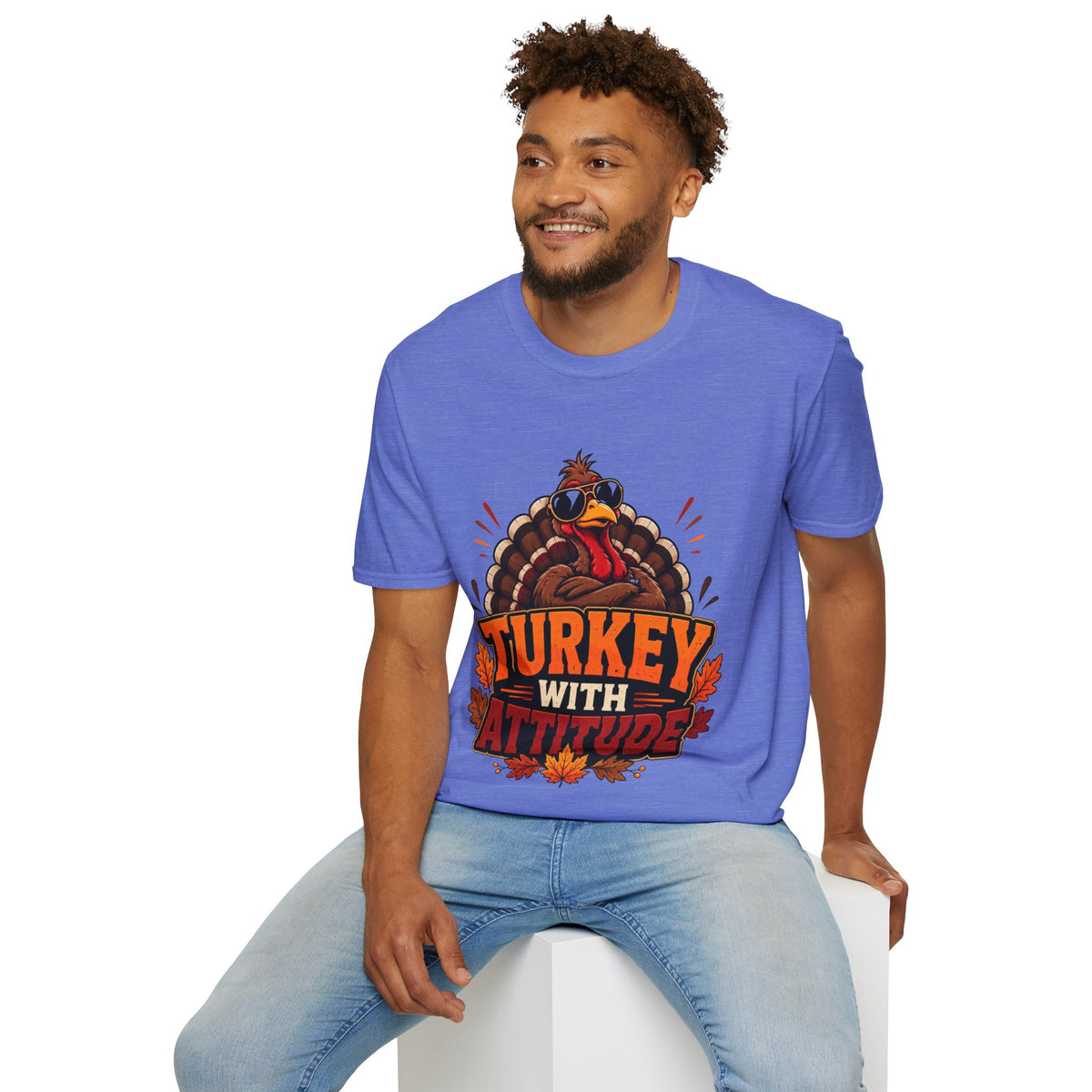 Thanksgiving T-Shirt Turkey With Attitude T-Shirt — Funny Thanksgiving Turkey Graphic Tee