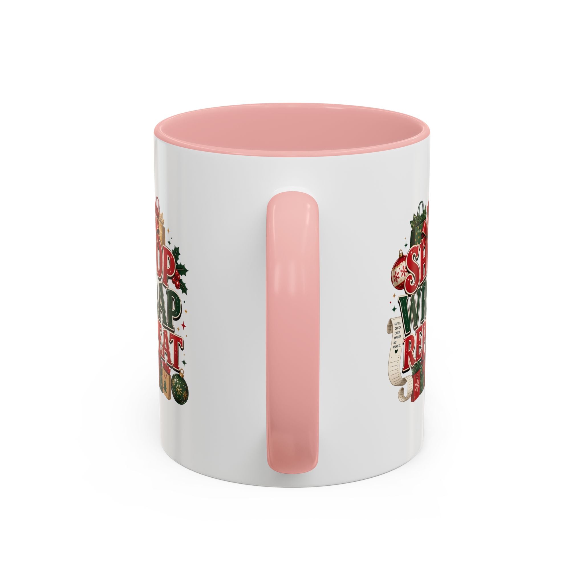 Shop Wrap Repeat Christmas Accent Coffee Mug