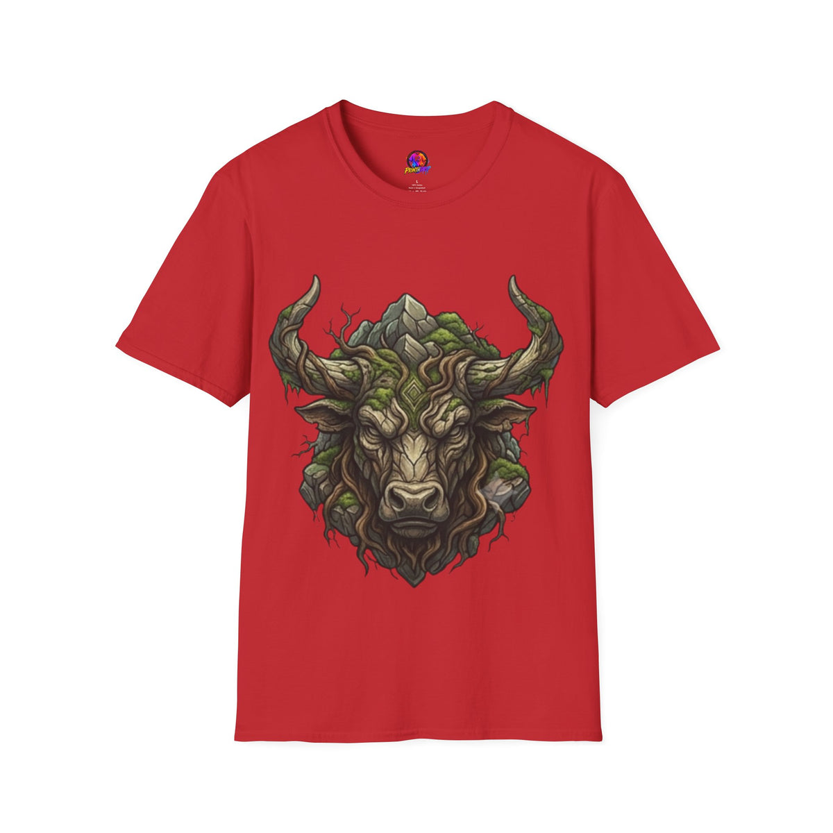 Taurus Greenman Bull T-Shirt — Nature Spirit Woodland Bull Graphic Tee
