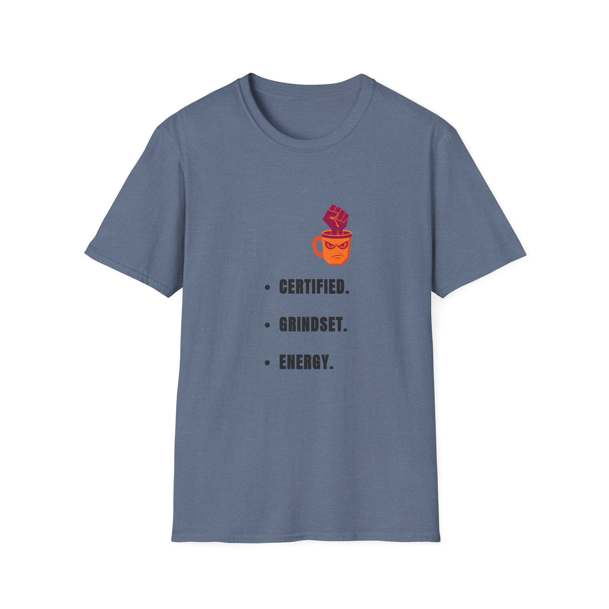 Certified Mindset Tee — "Certified. Mindset. Energy." Motivational Graphic T-Shirt - Trending Now - September 2026