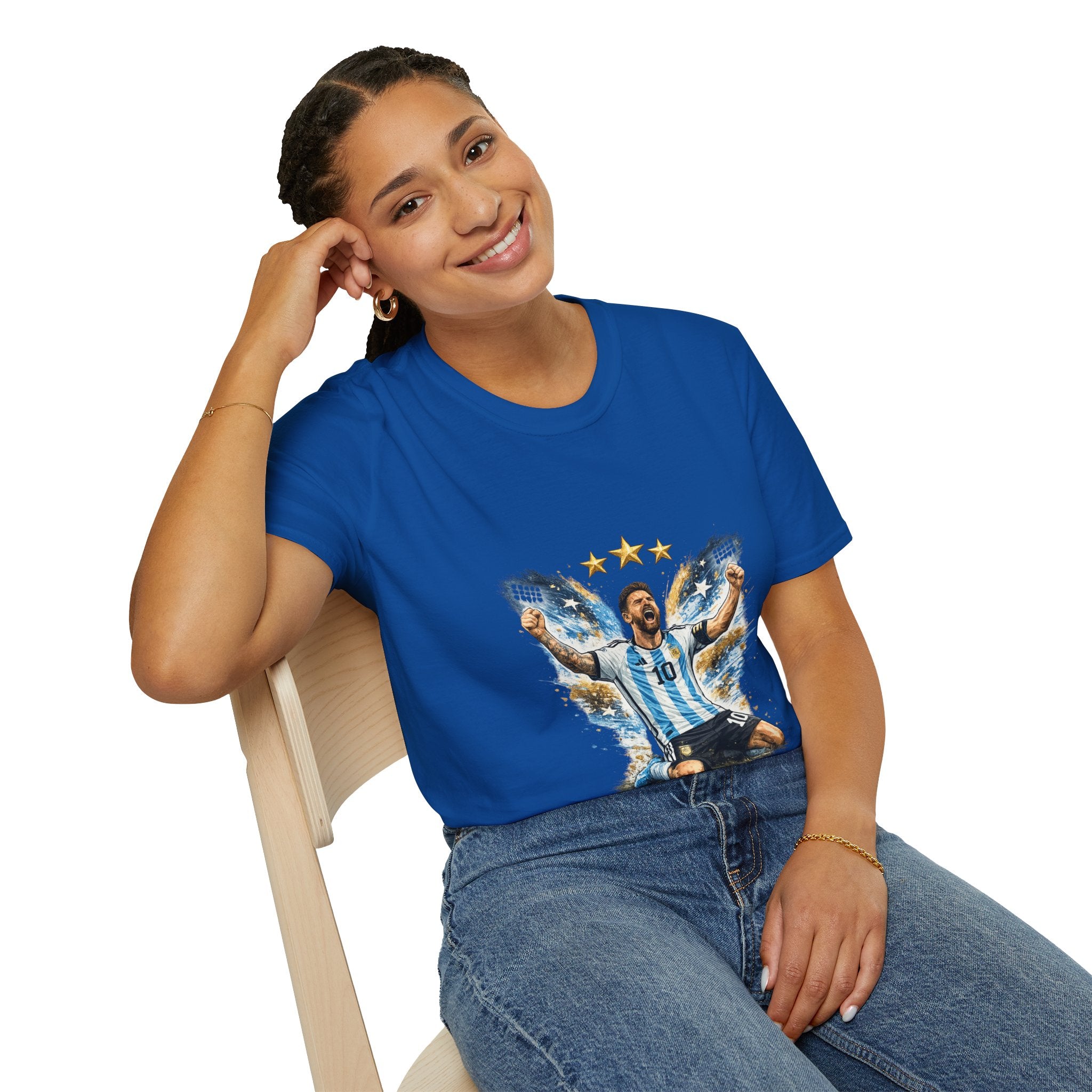 Argentina Soccer Legend Argentina T-Shirt — Celebratory Messi Design