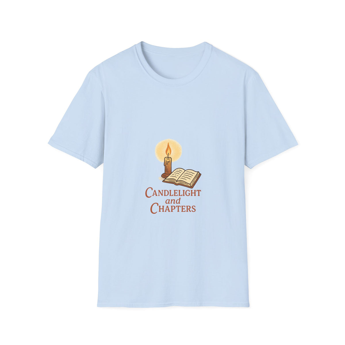 Candlelight and Chapters T-Shirt — Cozy Reading Booklover Tee - Trending Now - October 2026