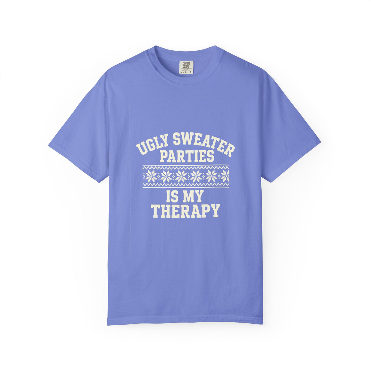 Ugly Sweater Parties Is My Therapy T-Shirt - Trending Now - October 2026