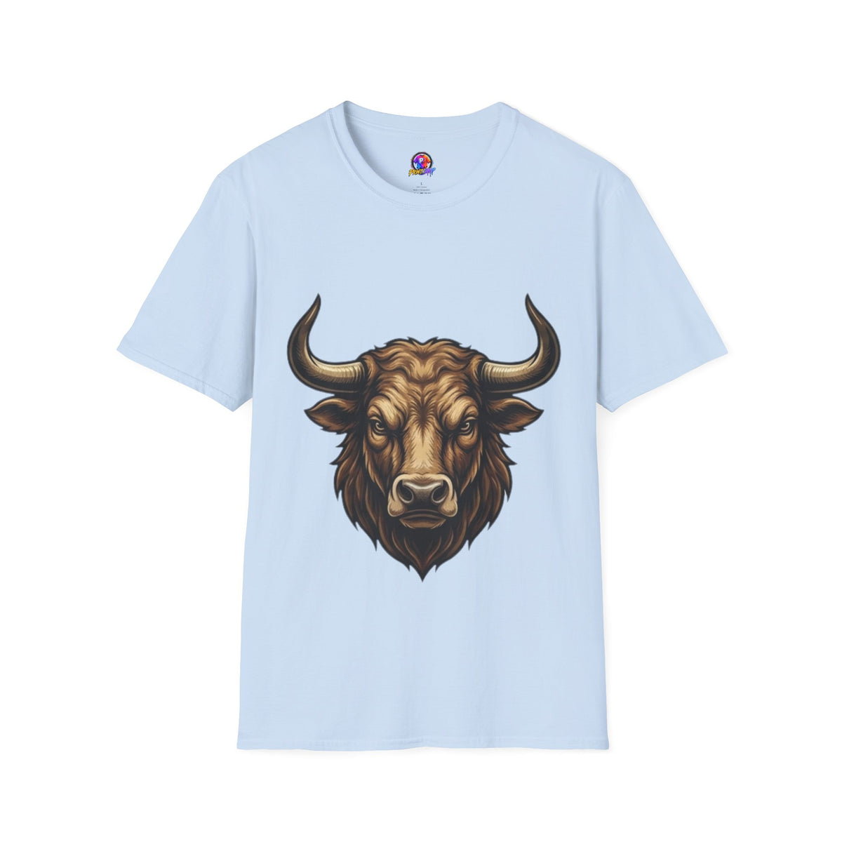 Taurus Bull Head T‑Shirt — Rustic Buffalo Graphic Tee