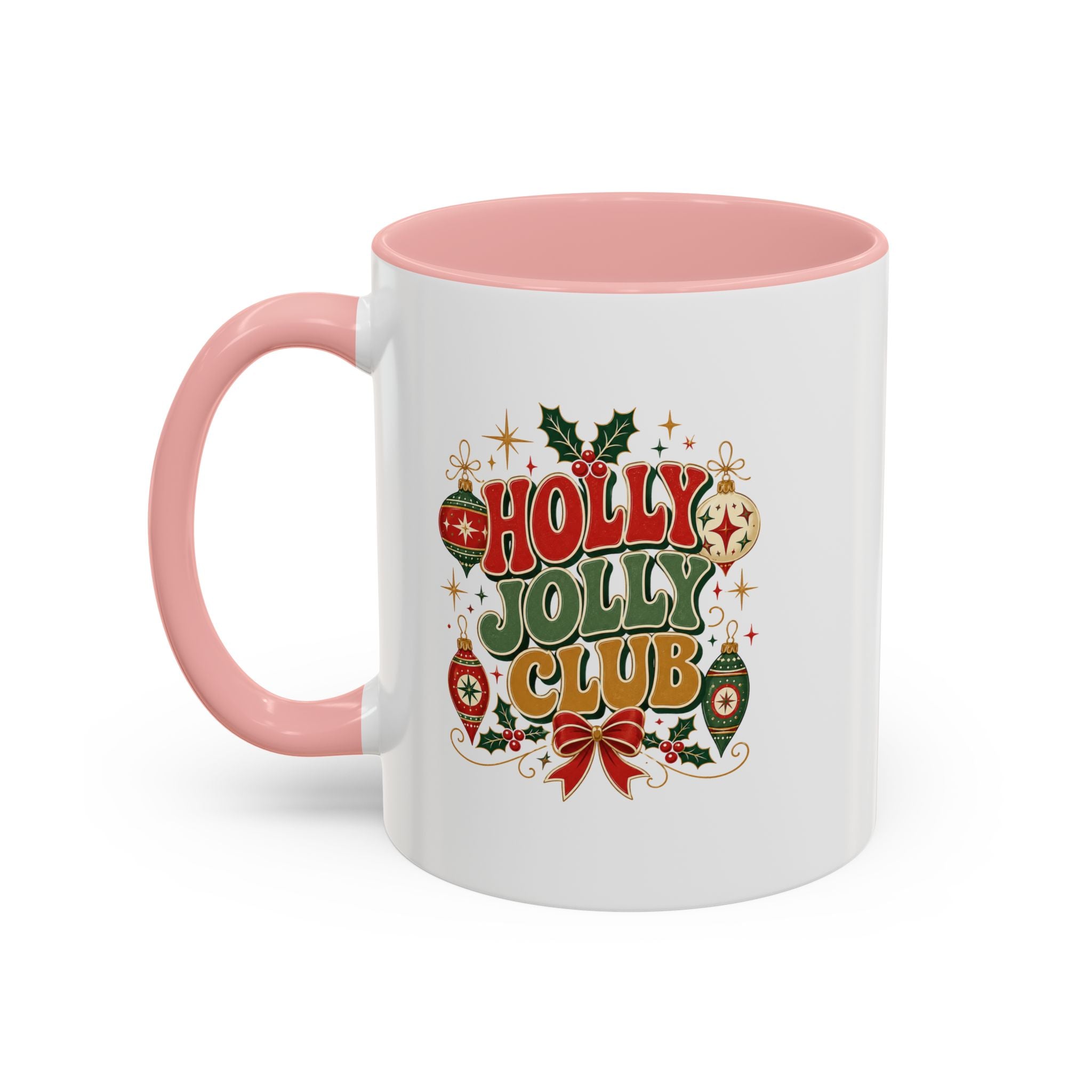 Accent Coffee Mug Holly Jolly Club