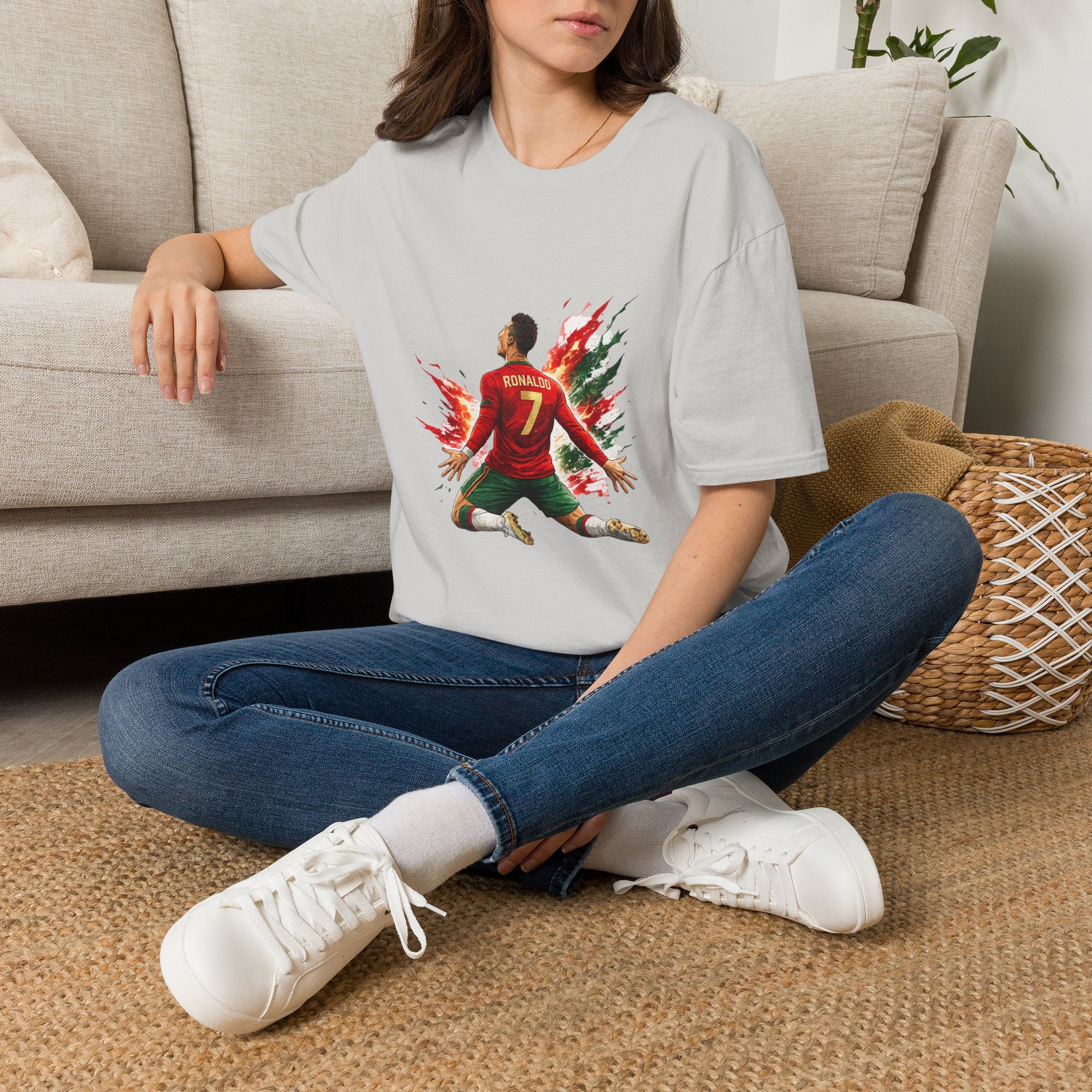 Portugal Soccer Player #7 Graphic T‑Shirt — Dynamic Portugal Fan Tee