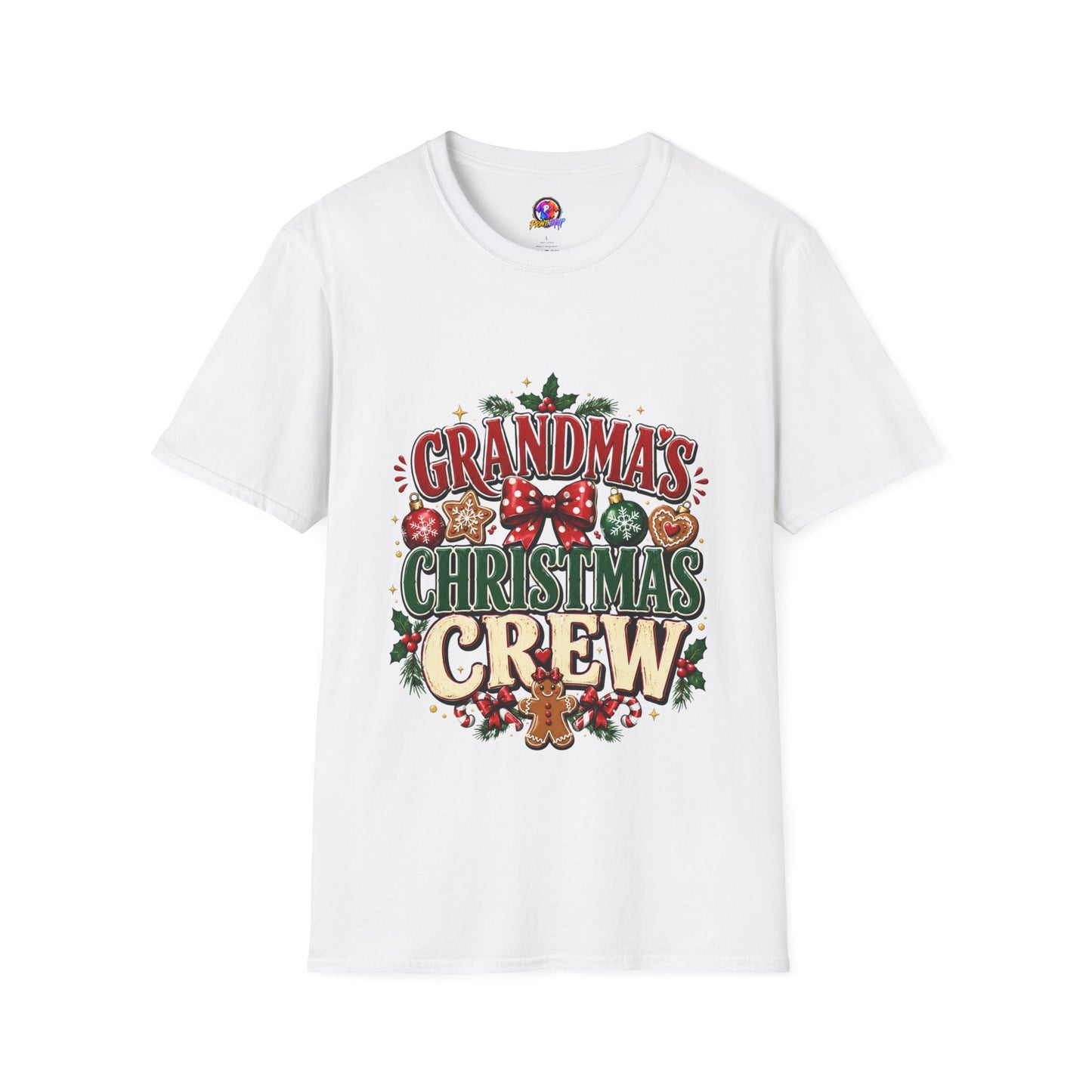 T-Shirt — Grandma's Christmas Crew Holiday Tee