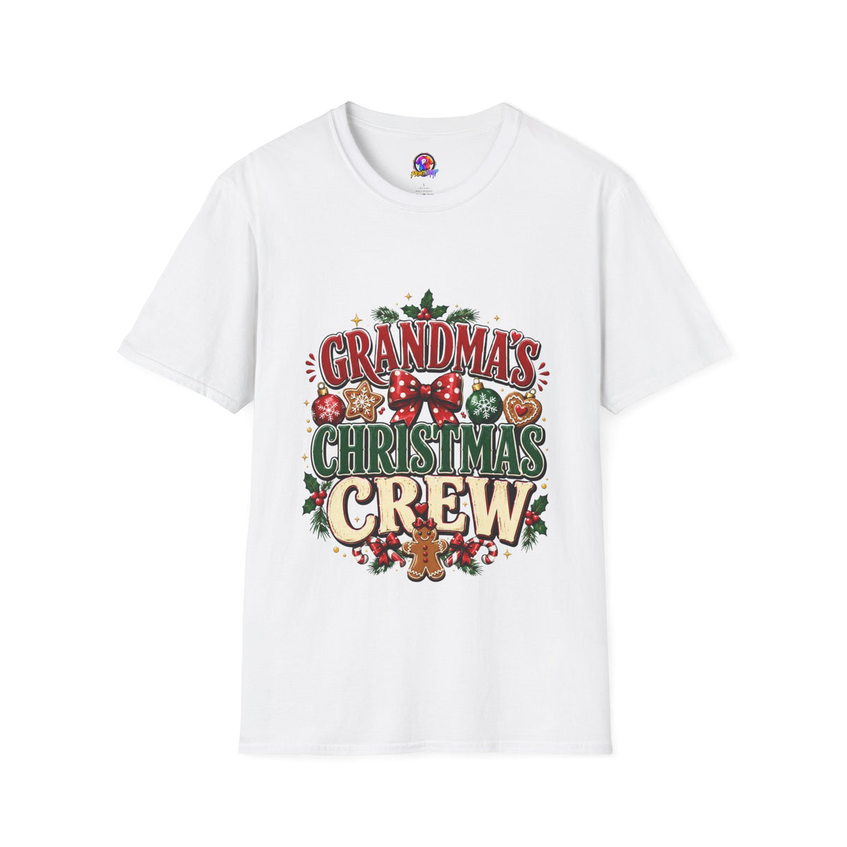 T-Shirt — Grandma's Christmas Crew Holiday Tee