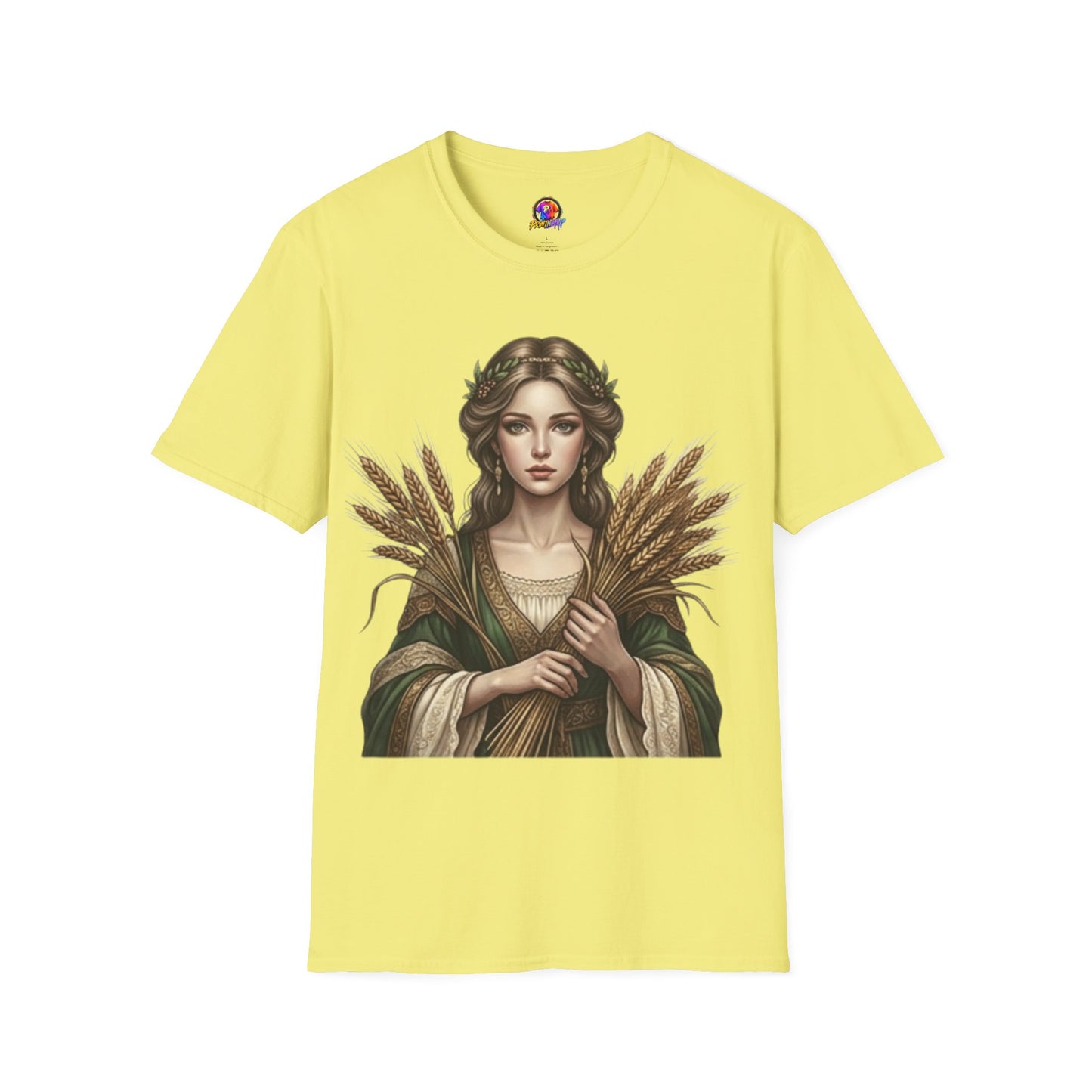 Goddess of Harvest T‑Shirt — Wheat Maiden Graphic Tee