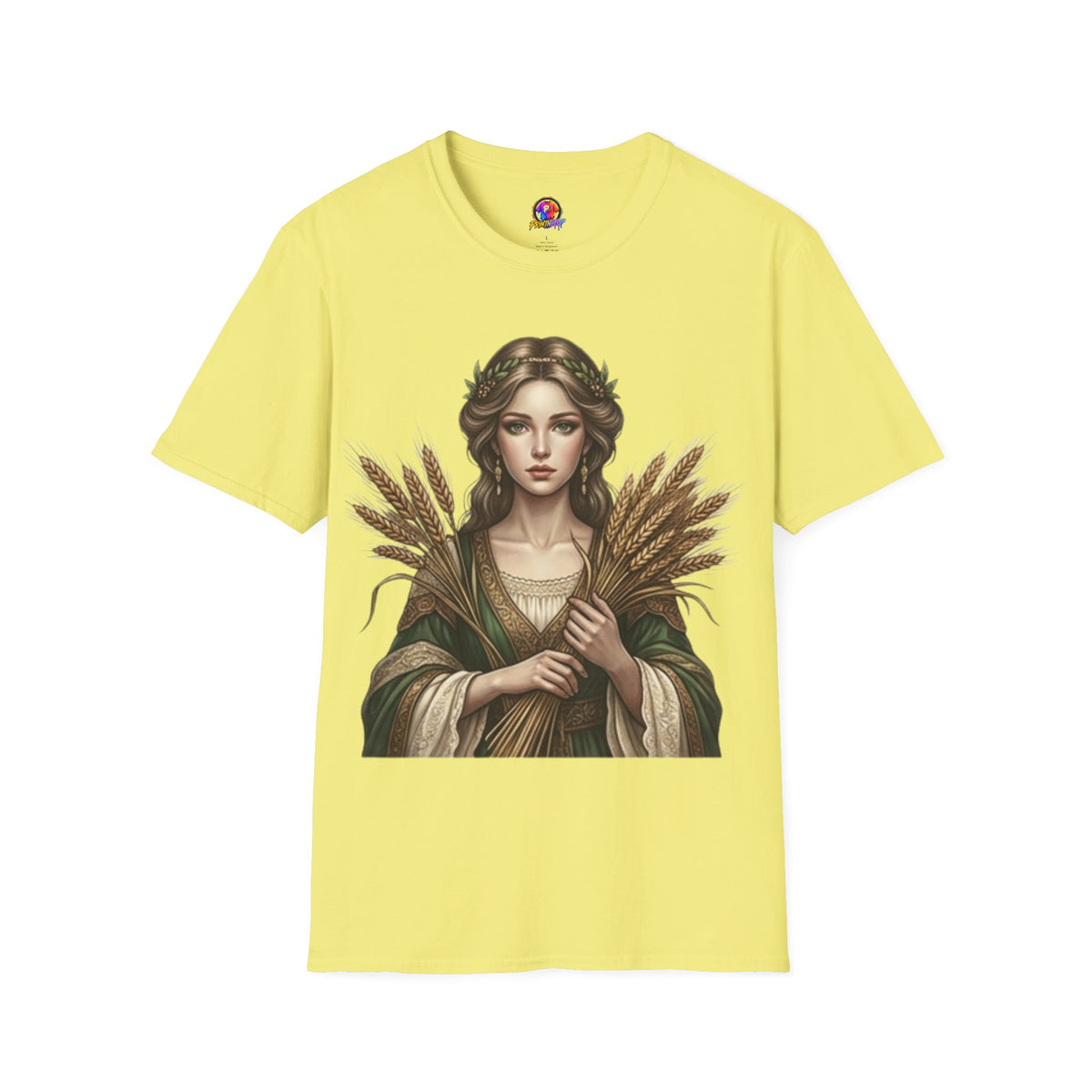 Goddess of Harvest T‑Shirt — Wheat Maiden Graphic Tee