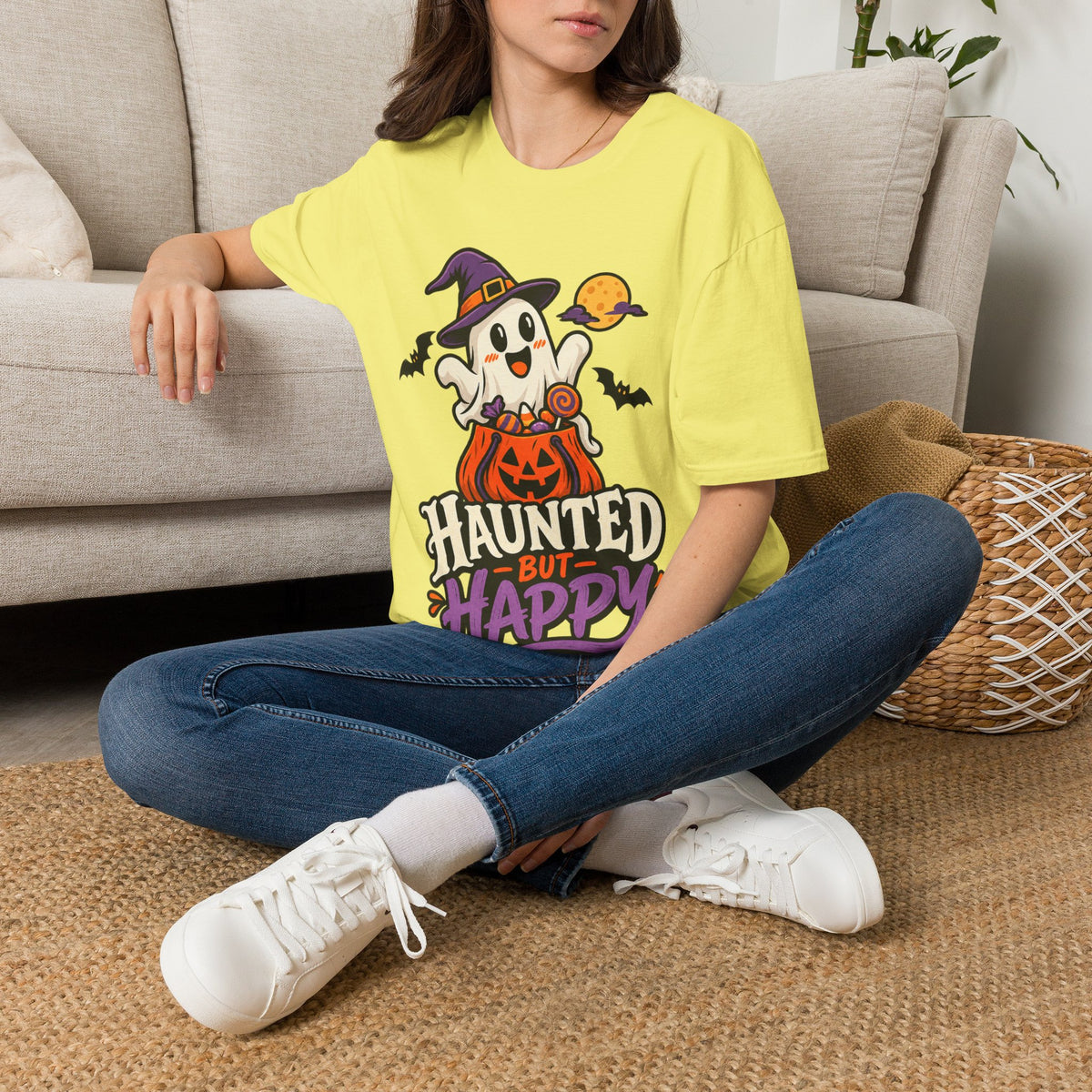 Haunted But Happy Halloween T-Shirt