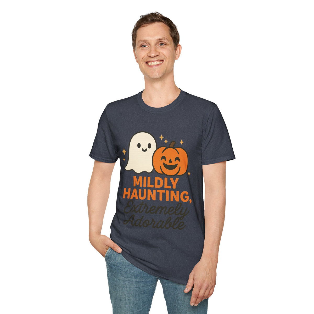 Mildly Haunting Extremely Adorable Ghost T-Shirt, Cute Halloween Pumpkin Tee - Trending Now - September 2026