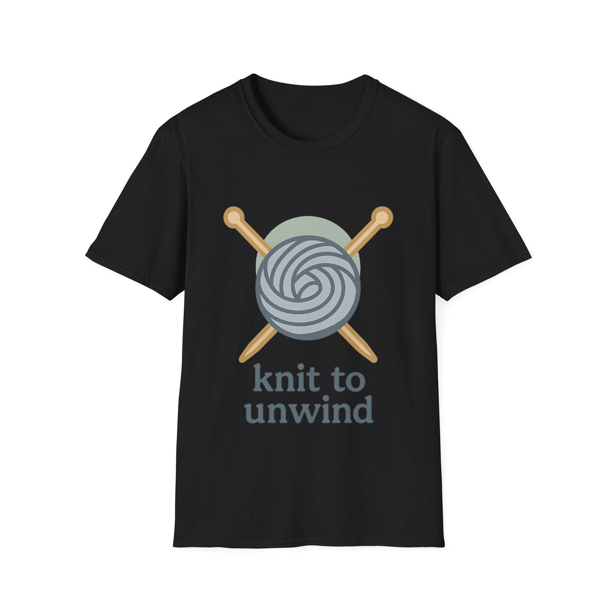 Knit to Unwind Ball of Yarn Minimalist White Graphic Tee - Trending Now - September 2026