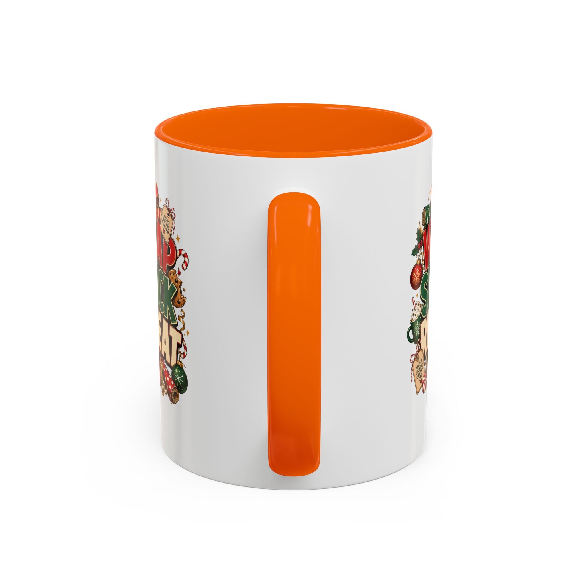 Wrap Snack Repeat Christmas Coffee Mug — Holiday Baking & Gift-Wrapping Mug