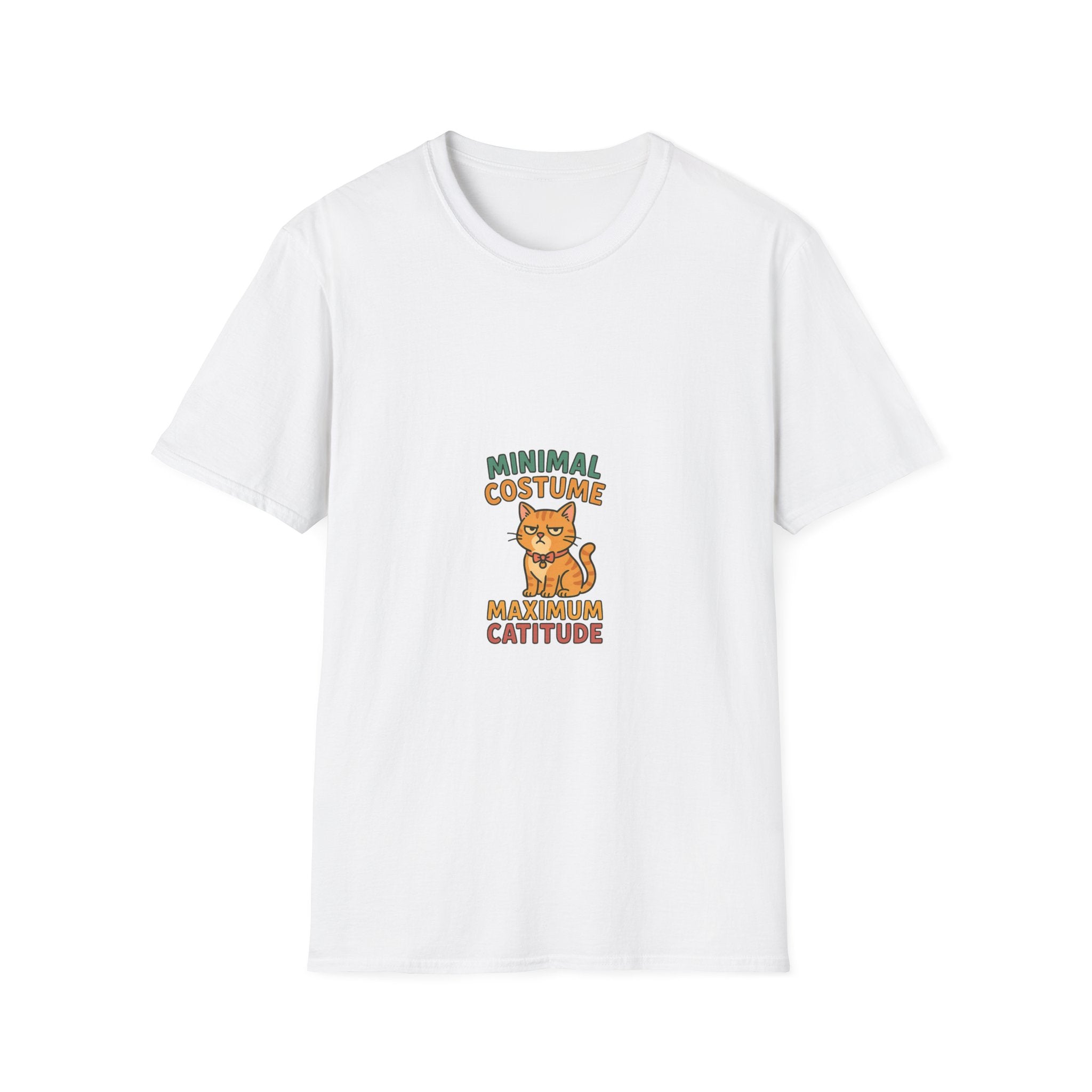 Minimal Costume Maximum Cattitude T-Shirt — Cute Halloween Cat Tee - Trending Now - October 2026