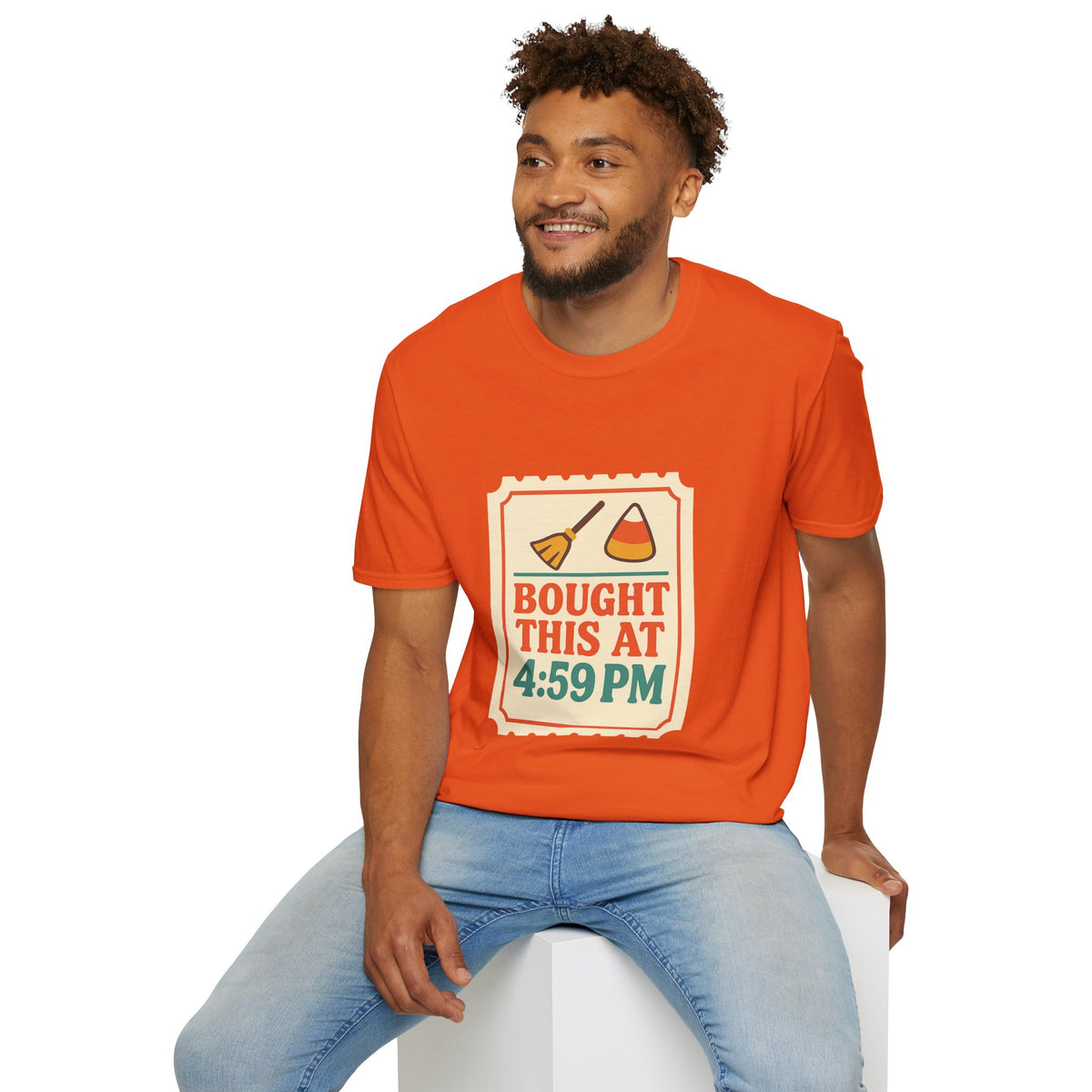 T-Shirt — "Bought This At 4:59 PM" Retro Grocery Sticker Design - Trending Now - October 2026